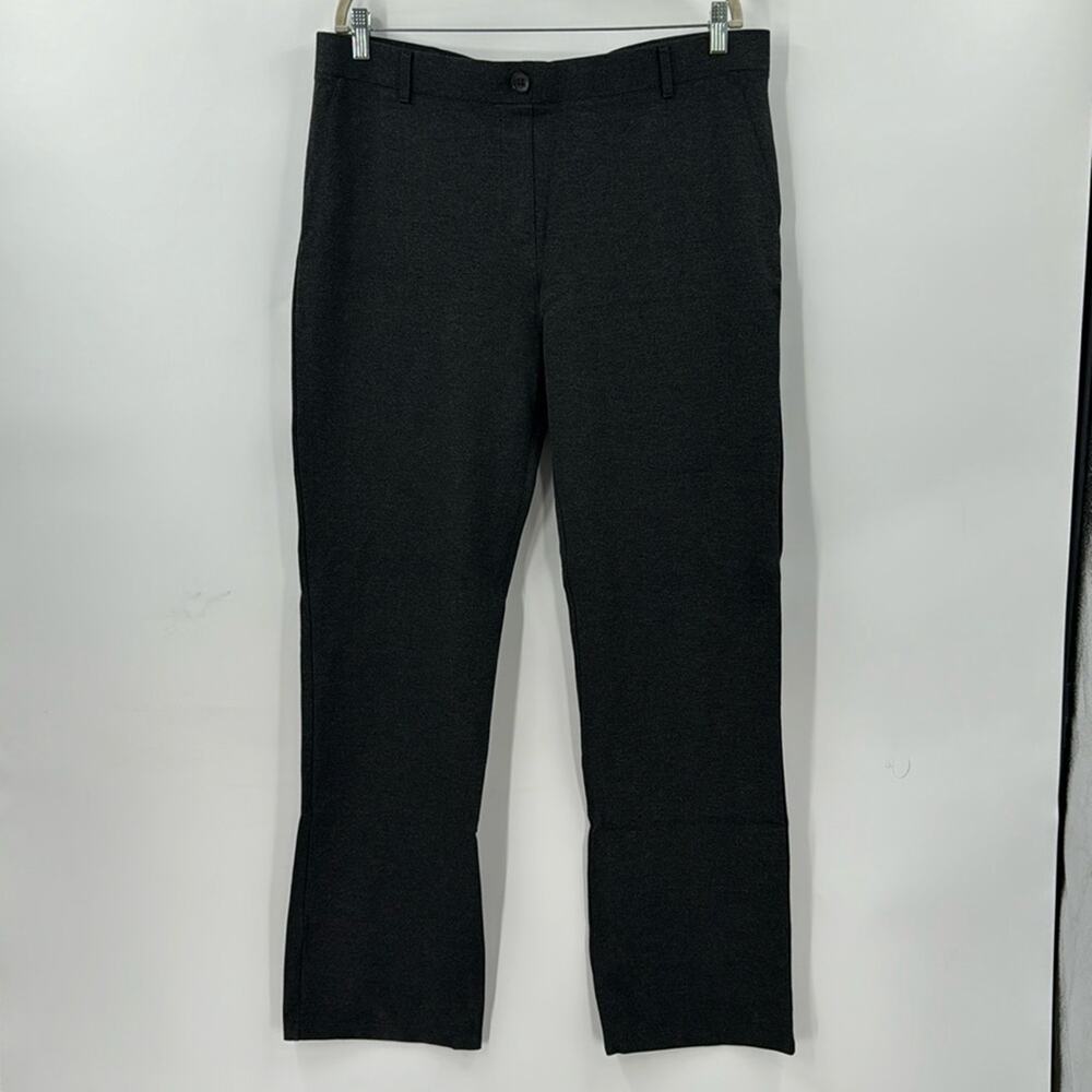 Betabrand grey straight leg yoga pants